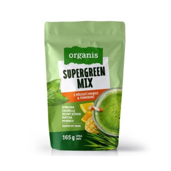 Organis Supergreen Mix mango&pomeranč 165g