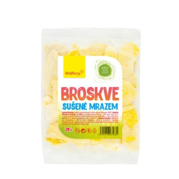Broskve sušené mrazem 20g Wolfberry