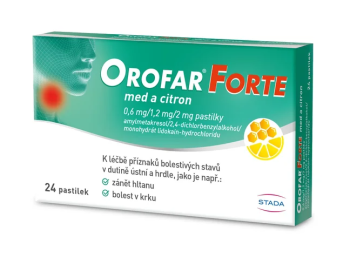 Orofar Forte med a citron 0.6 mg/1.2mg/2mg 24 pastilek