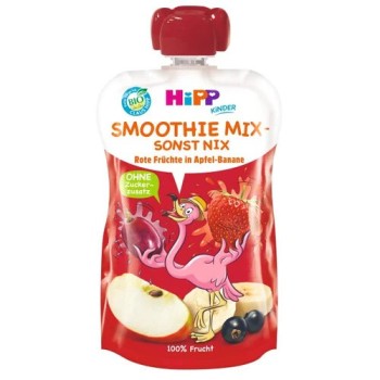 HiPP Smoothie Kapsička Jablko-Banán-Červené ovoce BIO 120g