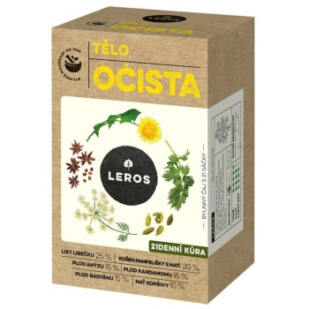 LEROS tělo očista bylinný čaj 21x1.8g