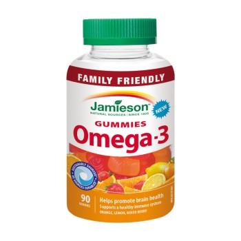 JAMIESON Omega-3 Gummies želatinové pastilky 90ks