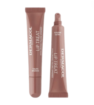 Dermacol Lip Treat lesk na rty Taupe Brown 9 10ml