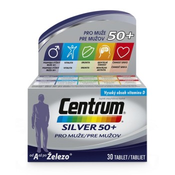 Multivitamin Centrum Silver 50+ pro muže 30tbl