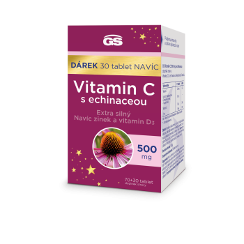 GS Vitamin C500 s echinaceou tbl.70+30 dárek 2023