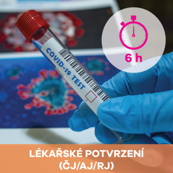 COVID-19 Přítomnost viru v organismu (PCR) výsledky do 6 hodin