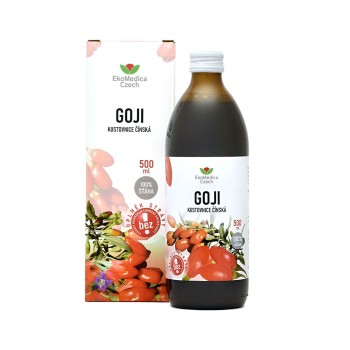 Goji Kustovnice čínská 100% šťáva 500ml EKOMEDICA