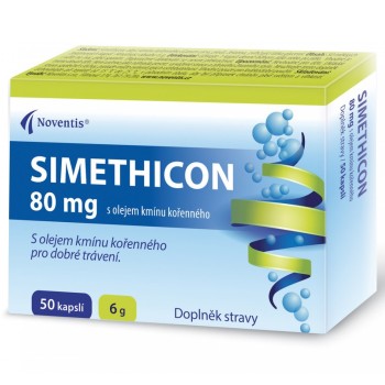 SIMETHICON 80mg s olejem kmínu kořenného cps.50