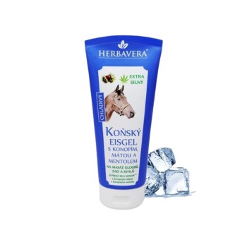 Koňský eisgel konopí-máta-mentol HERBAVERA 200ml