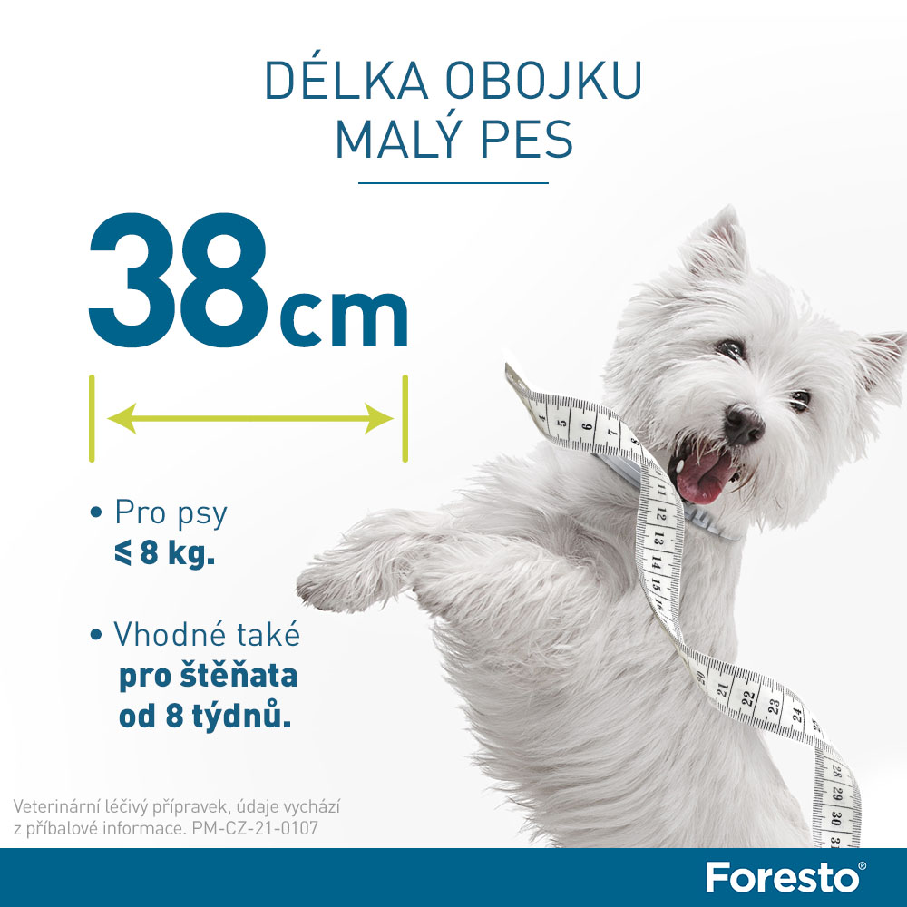 Foresto 1.25g+0.56g obojek kočky+psy do 8kg 38cm. Foto 9