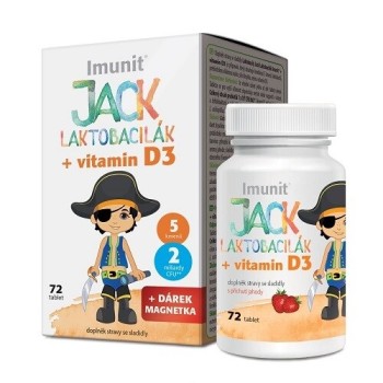 Laktobacily Jack Laktobacilák Imunit + Vitamin D3 72tbl