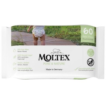 Moltex Pure&Nature vlhčené ubrousky 60ks