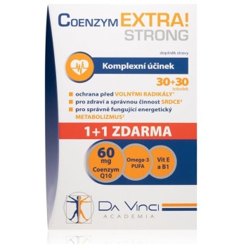 Coenzym EXTRA! Strong 60mg DaVinci 30tob + 30tob ZDARMA