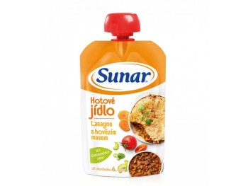 Sunar Hotové jídlo Lasagne s hovězím masem 120g