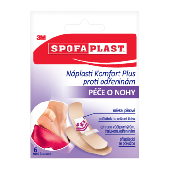 3M Spofaplast 187 Náplasti Komfort Plus odřen.6ks