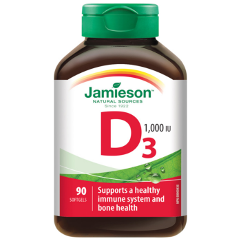 JAMIESON Vitamín D3 1000 IU cps.90
