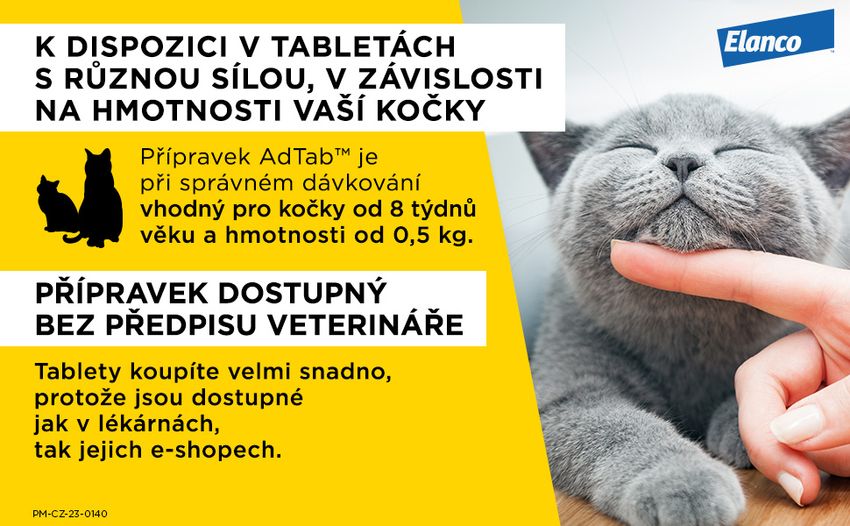 AdTab 12mg žvýkací tablety pro kočky 0.5-2kg 1ks. Foto 6