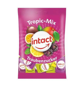 Intact hroznový cukr Tropic mix 75g