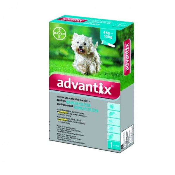 Advantix pro psy od 4-10kg spot-on a.u.v.1x1ml