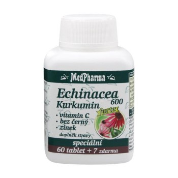 MedPharma Echinacea 600 Forte + Kurkumin 67tbl