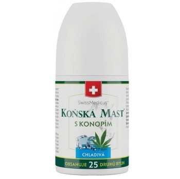 Koňská mast s konopím chladivá Roll on 90ml