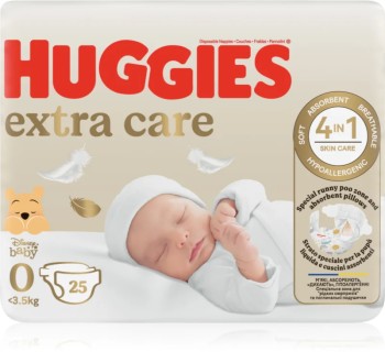 HUGGIES extra care 0 do 3.5kg 25ks
