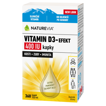 Swiss NatureVia Vitamin D3-Efekt 400 IU kap.10.8ml