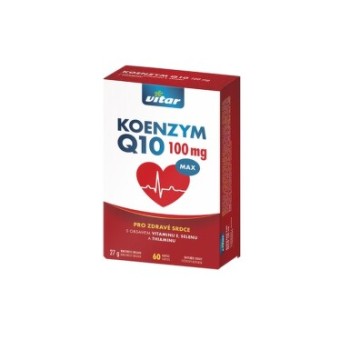 Vitar Koenzym Q10 100mg+Se+vit.E+thiamin cps.60