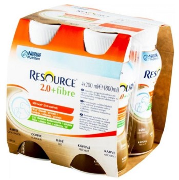 Resource 2.0 kcal Fibre Neutrální perorální roztok 4x200ml