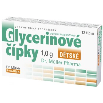 Dr.Müller Glycerinové čípky dětské 1.0g 12 čípků