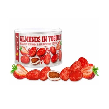 Mixit Mandle v jogurtu s jahodovým prachem 240g