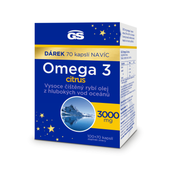 GS Omega 3 citrus cps.100+70 dárek 2023