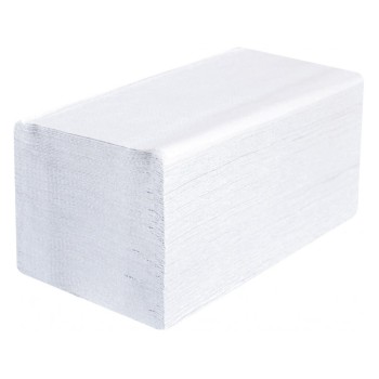 Papírové ručníky skládané ZZ 1vrstvé bílé 2x250ks