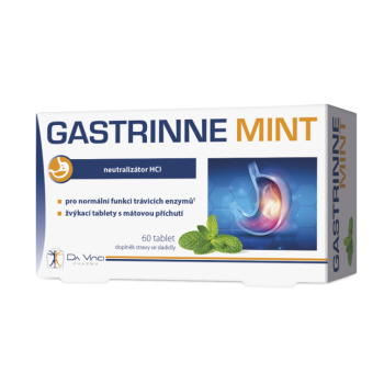 Gastrinne mint Da Vinci Pharma 60 žvýkacích tablet