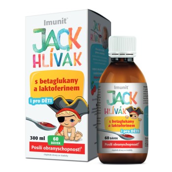 Hlíva JACK HLÍVÁK sirup 300ml glukany + laktoferin