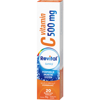 Revital C vitamin 500mg pomeranč tbl.eff.20