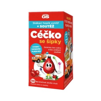 GS Céčko se šípky želatinky bez cukru 50ks dárek