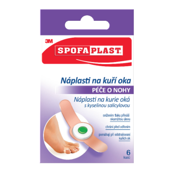 3M Spofaplast 183 Náplasti na kuří oka 70x12mm 6ks