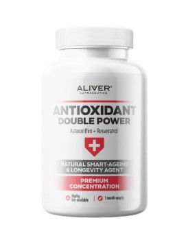 ALIVER Antioxid.Double Power Astax.+Resver.cps.60