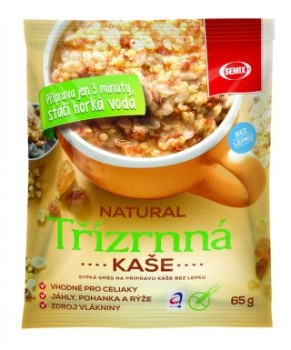 Kaše Třízrnná natural 65g