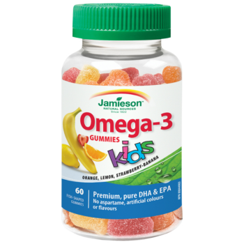 JAMIESON Omega-3 Kids Gummies želatin.pastil.60ks