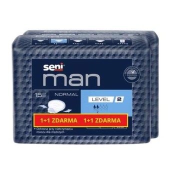 Seni Man Normal inkontinenční vložky Level 2 1+1 2x15ks