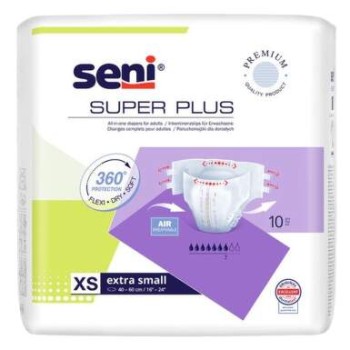Seni Super Plus inkon.plenkové kalhotky XS 10ks