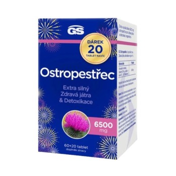 GS Ostropestřec 6500mg tbl.60+20 dárek