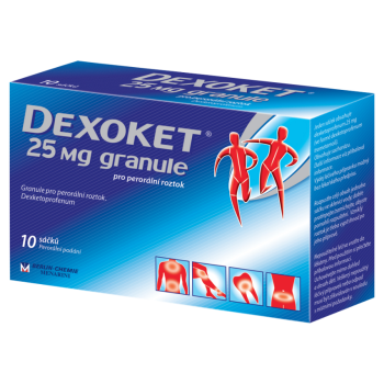 Dexoket 25mg granule por.gra.sol.10x25mg