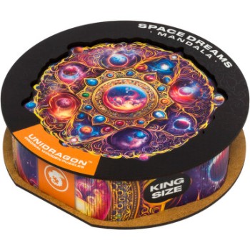 Dřevěné puzzle UNIDRAGON Mandala Space Dreams350ks