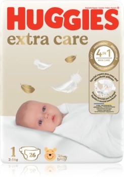 HUGGIES extra care 1 2-5kg 26ks