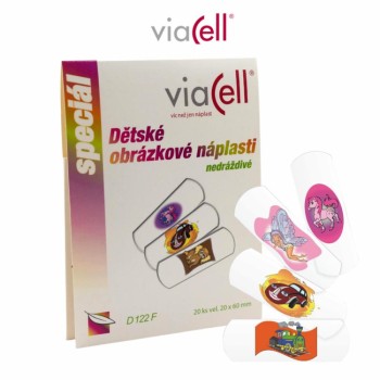 Viacell D122F Dětské obrázkové náplasti 20ks