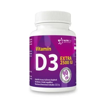 Vitamín D3 EXTRA 2500IU tbl.90