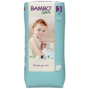 Bambo Nature 3 dětské plenkové kalhotky 4-8kg 52ks